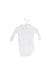 A White Long Sleeve Bodysuits from Knot in size 3-6M for neutral. (Front View)