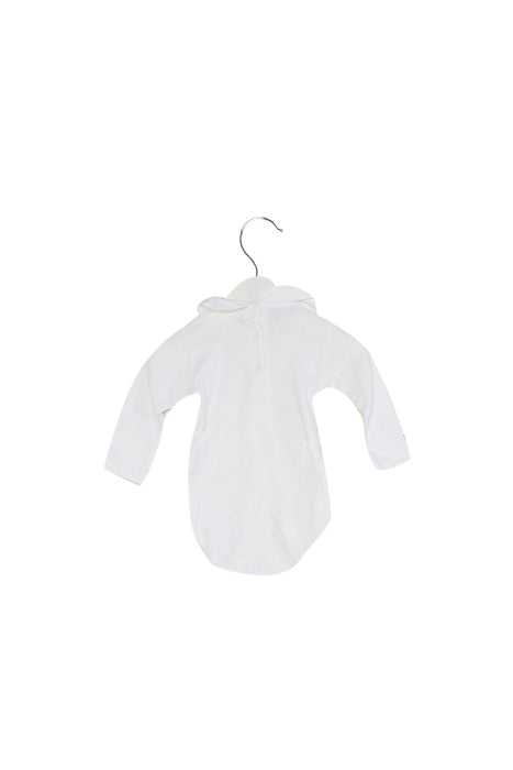 A White Long Sleeve Bodysuits from M. Ferrari Best & Co. in size 6-12M for girl. (Back View)