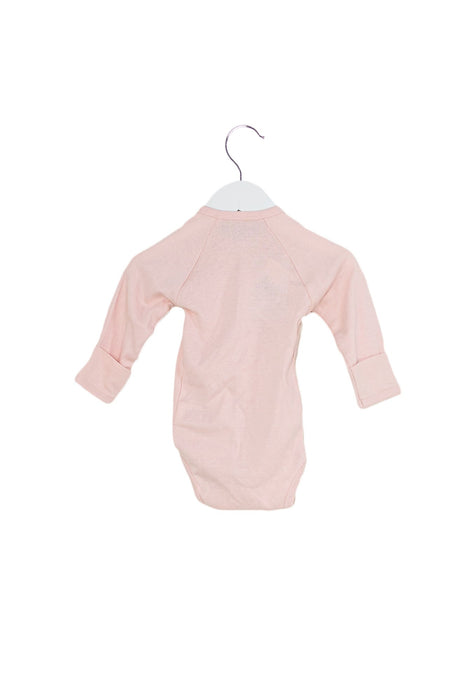 A Pink Long Sleeve Bodysuits from Under the Nile in size Newborn for neutral. (Back View)