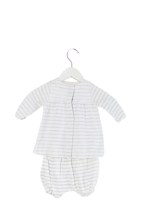 White Petit Bateau Long Sleeve Top, and Bloomer 3M at Retykle