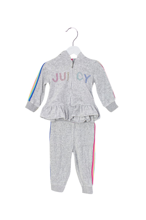 Grey Juicy Couture Sweatshirt and Sweatpants Set 6-9M at Retykle