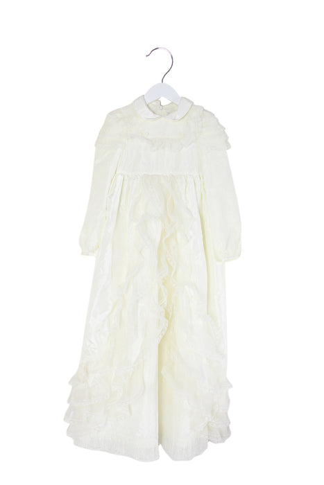 White Nicholas & Bears Long Sleeve Dress 6T at Retykle