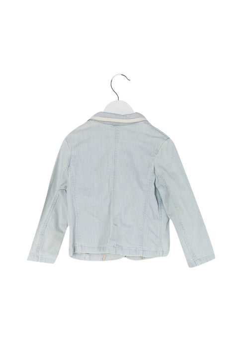 A Blue Lightweight Jackets from Bonpoint in size 4T for girl. (Back View)