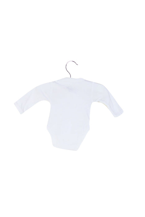 A White Long Sleeve Bodysuits from Cadet Rousselle in size 0-3M for neutral. (Back View)