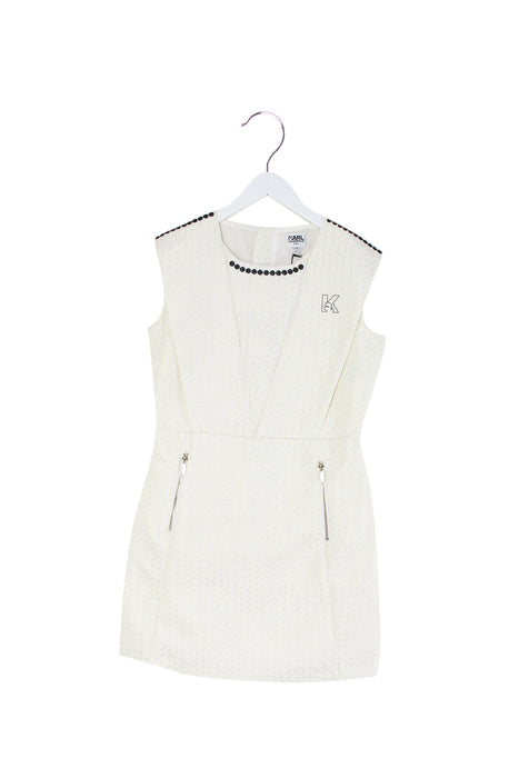 Ivory Karl Lagerfeld Sleeveless Dress 12Y at Retykle