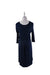 Navy Seraphine Maternity Long Sleeve Dress S (US 6) at Retykle