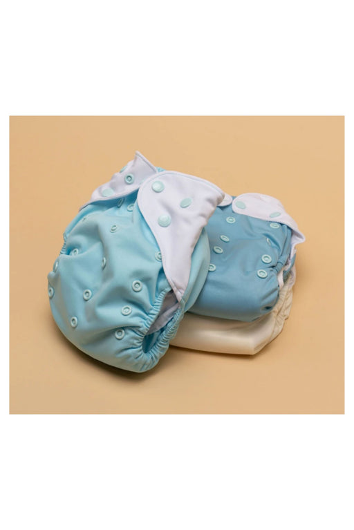 Blue Just Peachy Cloth Diaper O/S (6 - 40 lbs, 3 - 20 kg / 0 - 36 months) at Retykle