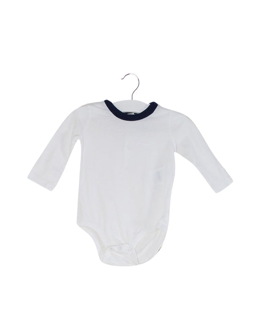 A White Long Sleeve Bodysuits from Ralph Lauren in size 0-3M for boy. (Front View)