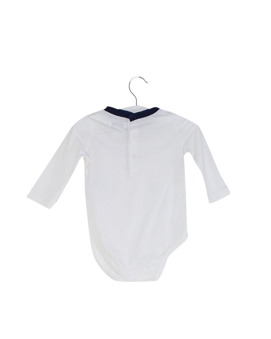 A White Long Sleeve Bodysuits from Ralph Lauren in size 0-3M for boy. (Back View)