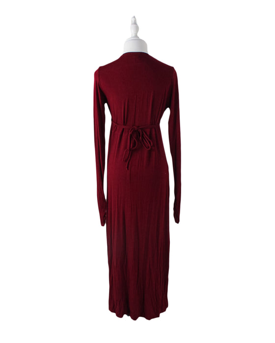 Burgundy Olian Maternity Long Sleeve Dress XS at Retykle