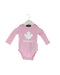 A Pink Long Sleeve Bodysuits from DSquared2 in size 0-3M for girl. (Front View)