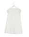 White Simonetta Short Sleeve Dress 8Y at Retykle