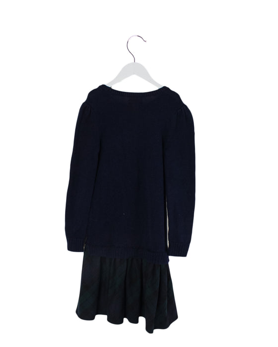 Navy Polo Ralph Lauren Long Sleeve Dress M (8 - 10Y) at Retykle