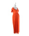 Orange Mamalicious Maternity Short Sleeve Maxi Dress S at Retykle