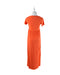 Orange Mamalicious Maternity Short Sleeve Maxi Dress S at Retykle