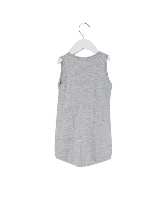 Silver Excuse My French Sleeveless Dress 2T at Retykle
