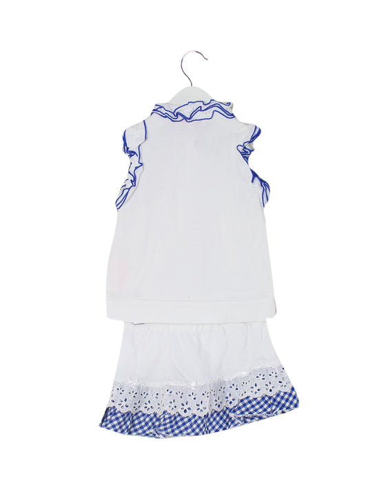 White Nicholas & Bears Sleeveless Top & Skirt Set 18M at Retykle