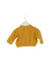 A Yellow Buttoned Sweatshirts from Vertbaudet in size 3-6M for girl. (Back View)