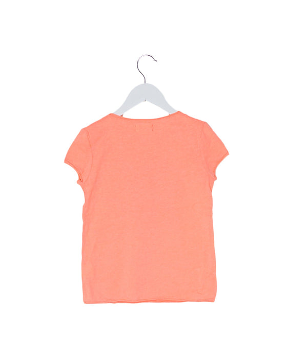 A Orange Short Sleeve T Shirts from Arsène et les pipelettes in size 6T for girl. (Back View)