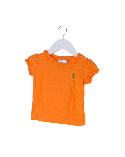 Orange Ralph Lauren Short Sleeve Top 9M at Retykle