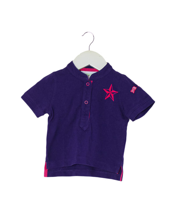 Purple Shanghai Tang Short Sleeve Polo 6M at Retykle