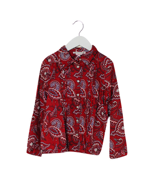 Red Bonpoint Long Sleeve Top 6T - 8Y at Retykle