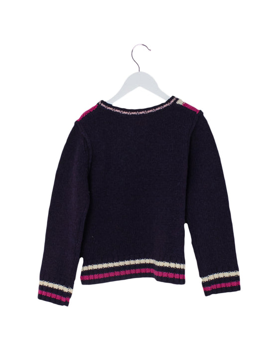 Purple Bonpoint Knit Sweater 4T - 8Y at Retykle