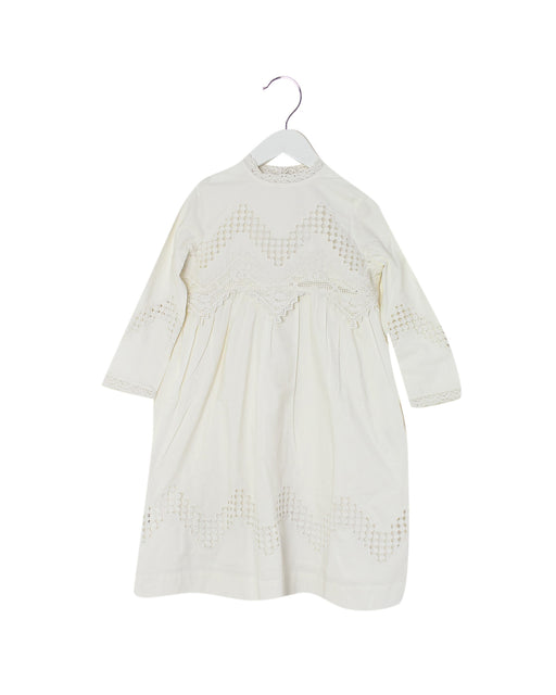 Ivory Bonpoint Long Sleeve Dress 4T - 10Y at Retykle