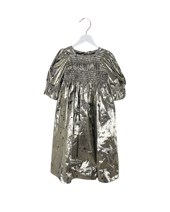 Gold Bonpoint Long Sleeve Dress 7Y - 9Y at Retykle