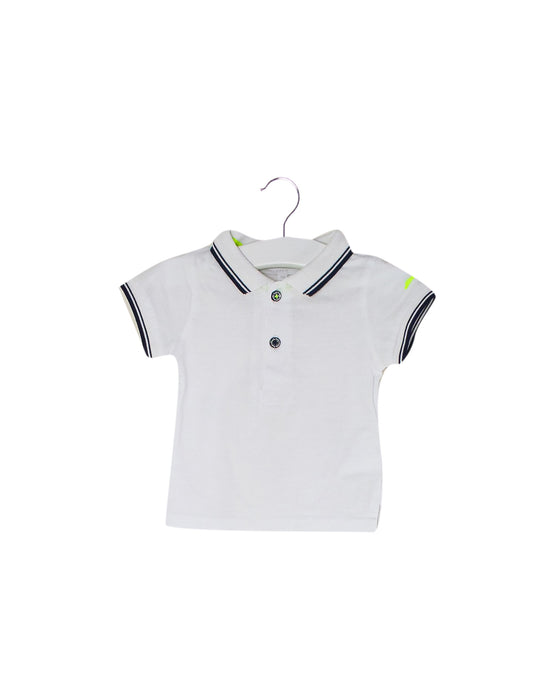 White Cadet Rousselle Short Sleeve Polo 3M at Retykle
