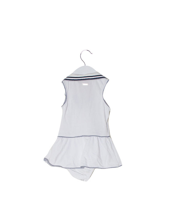 A White Sleeveless Bodysuits from Ferrari in size 6-12M for girl. (Back View)