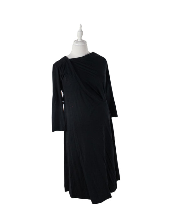 Black Slacks & Co Maternity Short Sleeve Dress M (Size 2) at Retykle