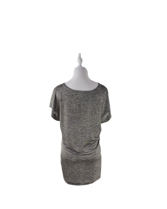 Grey Fragile Maternity Short Sleeve Top S at Retykle