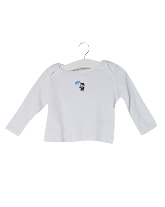 White The Little White Company Long Sleeve Top 3-6M at Retykle
