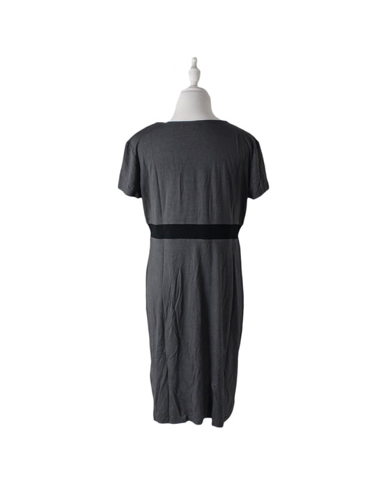 Grey Momo Maternity Maternity Short Sleeve Dress L at Retykle
