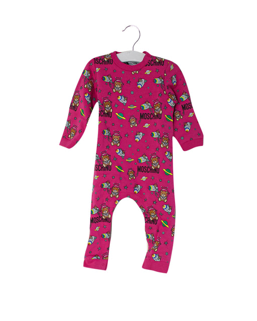 Pink Moschino Jumpsuit and Beanie Set 9-12M at Retykle