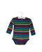 A Navy Long Sleeve Bodysuits from Frugi in size 3-6M for boy. (Front View)