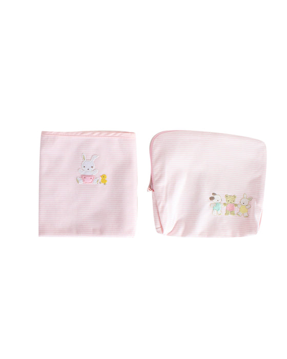Pink Familiar Safety Blanket O/S (44 x 68cm) at Retykle