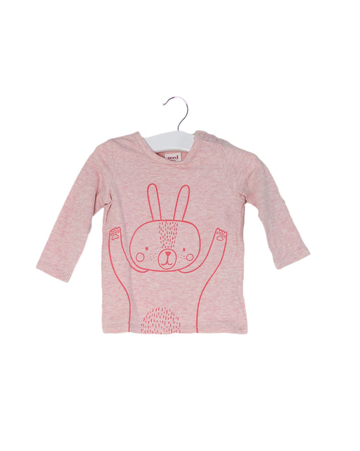 Pink Seed Long Sleeve Top 6-12M at Retykle