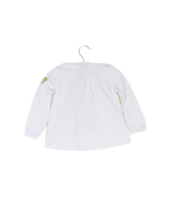 White Steiff Long Sleeve Top 6M at Retykle