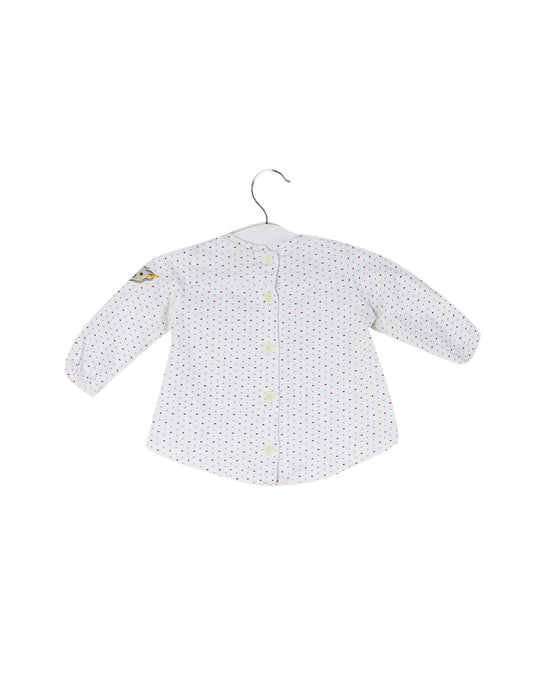 White Steiff Long Sleeve Top 3M at Retykle