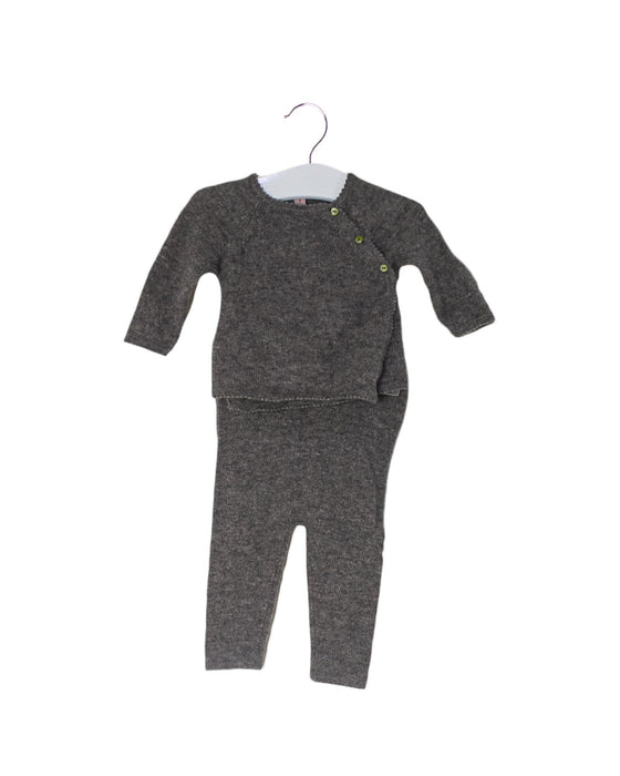 Grey Bonpoint Knit Sweater and Pant Set 1M at Retykle