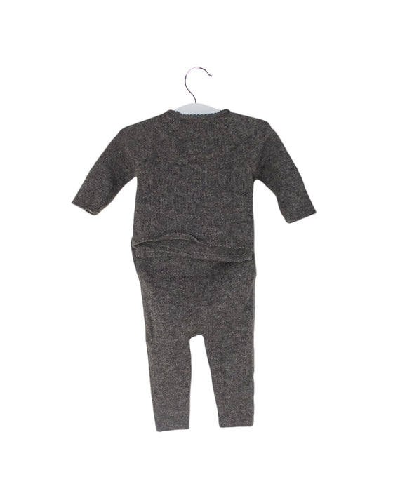Grey Bonpoint Knit Sweater and Pant Set 1M at Retykle