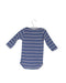 A Blue Long Sleeve Bodysuits from Maison Labiche in size 12-18M for girl. (Back View)