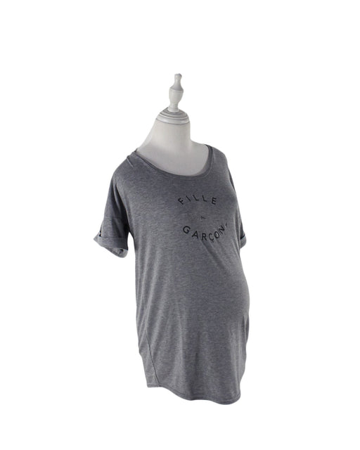 A Grey Short Sleeve T Shirts from Envie de Fraise in size M for maternity. (Front View)