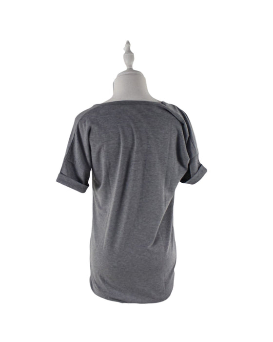 A Grey Short Sleeve T Shirts from Envie de Fraise in size M for maternity. (Back View)