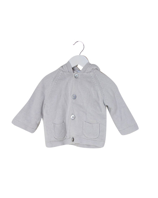 A Grey Lightweight Jackets from Jacadi in size 6-12M for girl. (Front View)