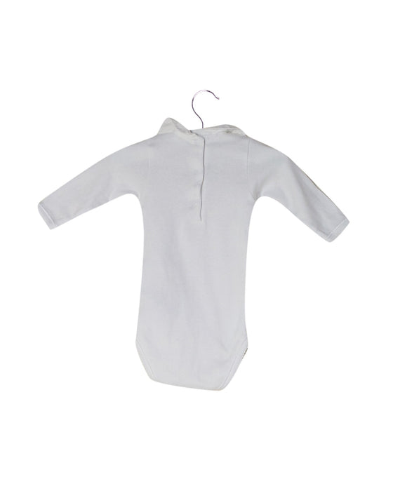 A White Long Sleeve Bodysuits from Bonpoint in size 0-3M for girl. (Back View)