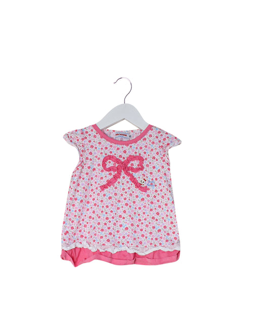 Pink Miki House Short Sleeve Dress 12-18M at Retykle