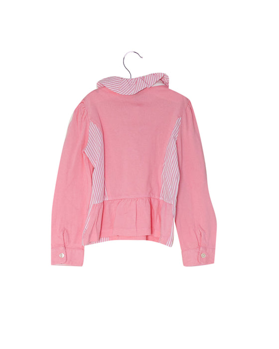 Pink Nicholas & Bears Long Sleeve Polo 6T at Retykle